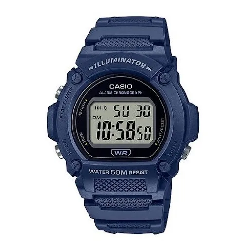 Reloj Casio Digital W-219h-2avdf Azul Celeste