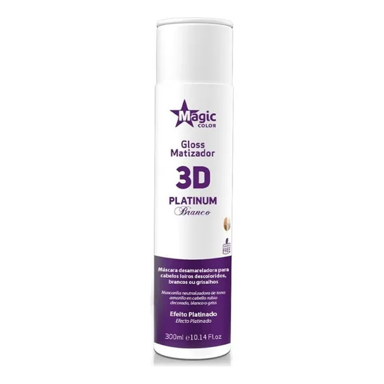 Matizador Platinum Branco Magic Color 300ml Efecto Platinado