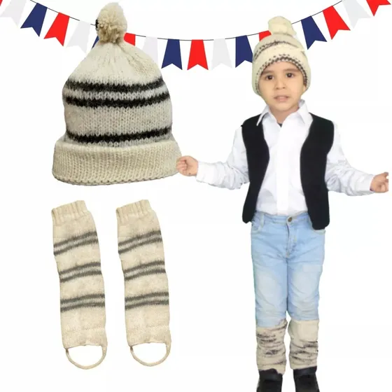 Set De Gorro Y Polainas Chilota Fiestas Patrias