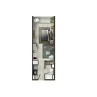 1 dormitorio  |  1 baño