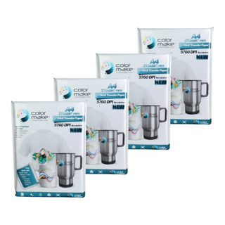 Papel Para Sublimación Sublimar A4 Color Make 400 Hojas 90 G Papel Para Sublimación Sublimar A4 Color Make 400 Hojas 90 G