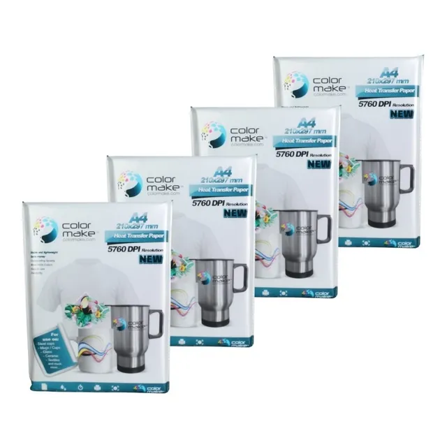 Papel Para Sublimación Sublimar A4 Color Make 400 Hojas 90 G