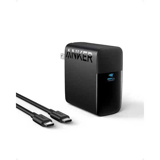 Cargador Anker MacBook 100W USB-C, Compacto y Plegable, Carga Rápida para MacBook Air, Samsung Galaxy, iPhone 17/16 Serie, iPad Pro y Más, Incluye Cable USB-C de 5FT