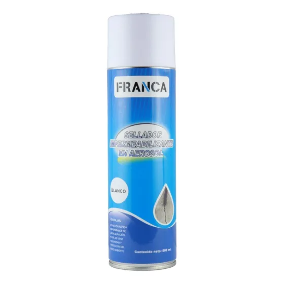 Sellador Impermeabilizante Aerosol Franca 500 Ml Blanco Satinado