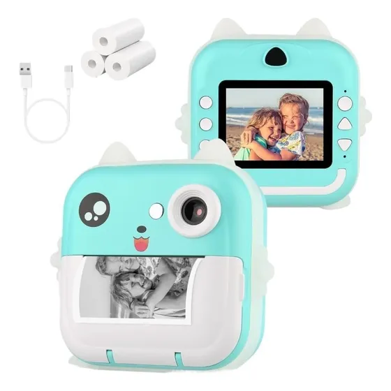 Câmera Infantil Instantânea Filmadora Full Hd Com Cordão