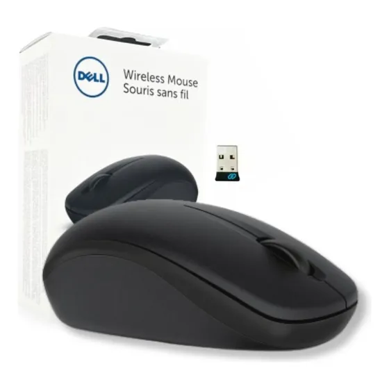 Mouse Sem Fios Dell Wm126 Óptico De 2,4 Ghz Cor Preto
