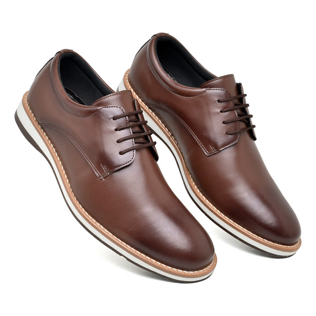 Sapato Casual Masculino Oxford Derby Confortável Moderno Sapato Casual Masculino Oxford Derby Confortável Moderno
