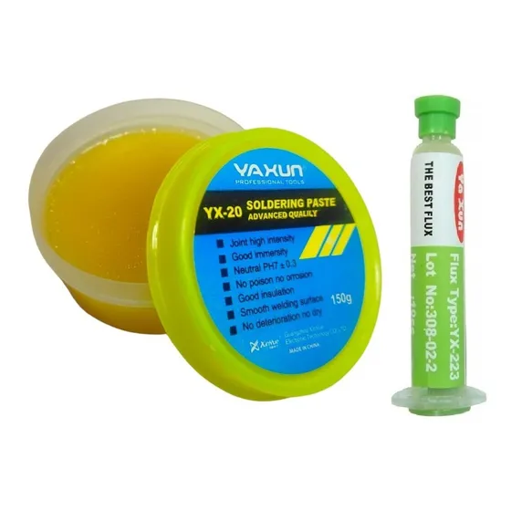Kit Flux Pasta Fundente Para Soldar 150gr+flux Líquido 10cc