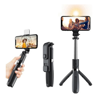 Trípode Bluetooth Mini Selfie Stick Con Luz Led De Relleno Trípode Bluetooth Mini Selfie Stick Con Luz Led De Relleno