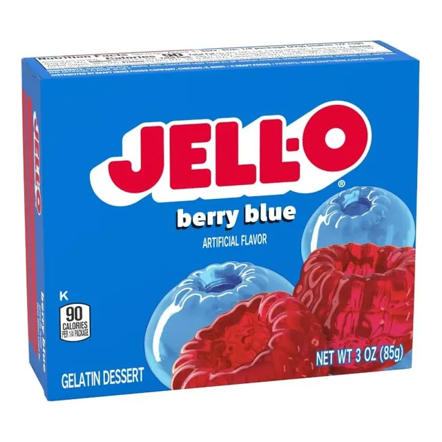 Jell-o Berry Azul Gelatin  4