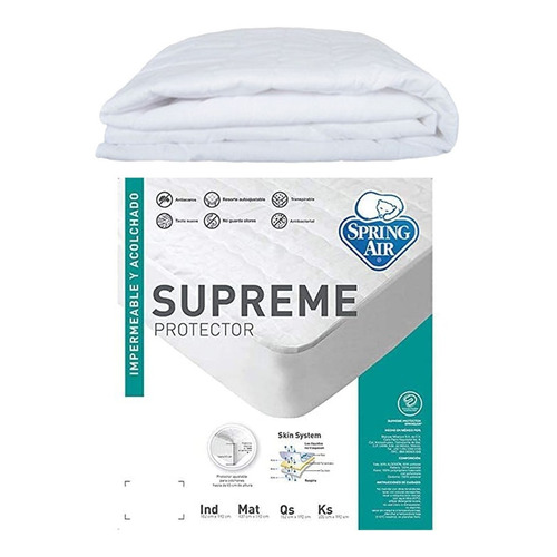 Protector Cubre Colchón Spring Air Impermeable King Size