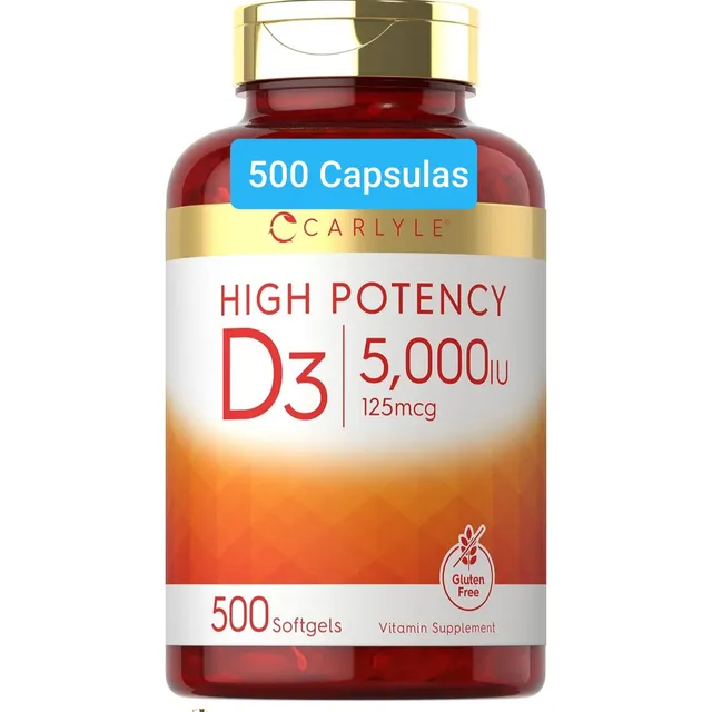 Vitamina D3 5,000 Iu . Americana 360 Capsulas
