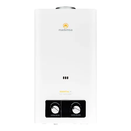 Calefont Mademsa Gas Licuado Essential 11lt. Eco Color Blanco Tipo de gas GLP