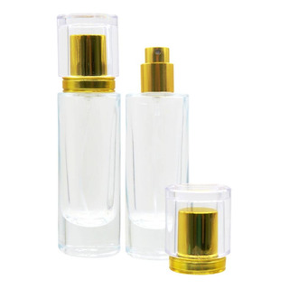 Kit 2 Frasco Cilindrico Perfume 30ml Com Válvula E Tampa Lux Kit 2 Frasco Cilindrico Perfume 30ml Com Válvula E Tampa Lux