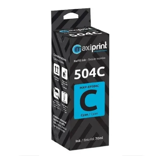 Tinta Epson Serie 504 Azul Maxiprint Ecotank L4150 L4160