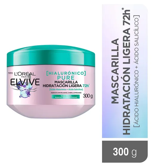 Mascarilla Hialuronico Pure Elvive L´oréal Paris 300g