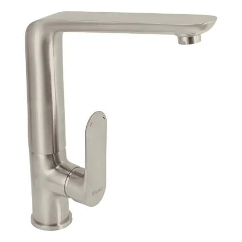 Monomando Riviera Fregadero Satinado Foset 45182 Color Plateado