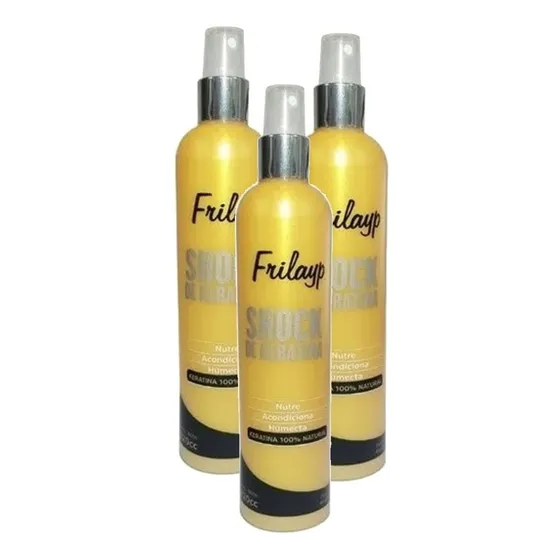 Shock De Keratina Natural Humectante Nutre Frilayp 220cc X3