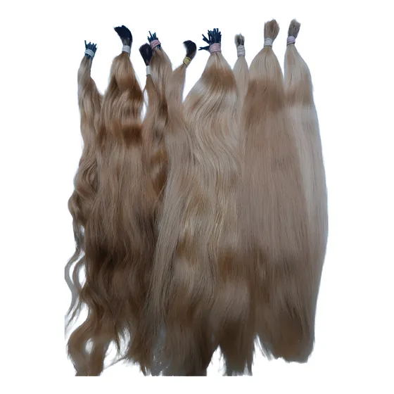 Extensiones Cabello Natural Rubio 55 Cm X 30 Unidades