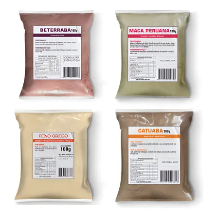 Beterraba + Maca Peruana + Feno Grego + Catuaba 100g - Dos Produtos Expostos