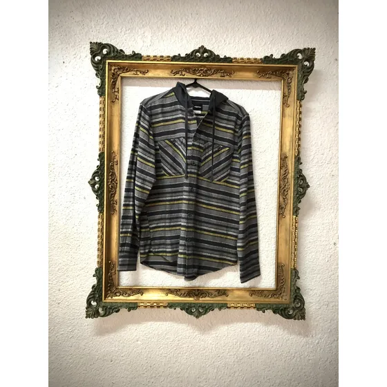 Camisa De Cuadro Con Capucha Marca Original Use