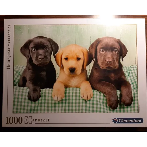 Rompecabezas Clementoni 1000 Tres Labradores 