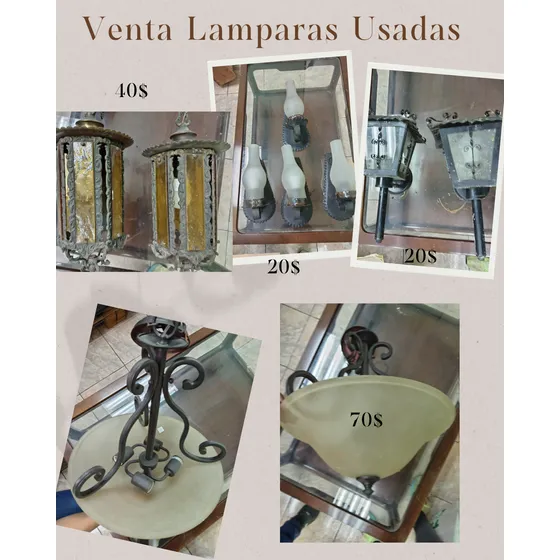 Lamparas Usada Pared, Techo Y Jardín