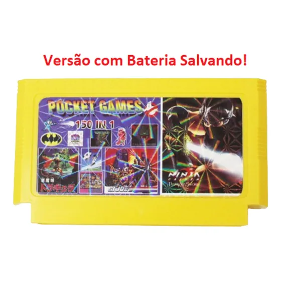 150 Em 1 Famicom Dynavision Turbo Game Cce 60 Pinos Salvando