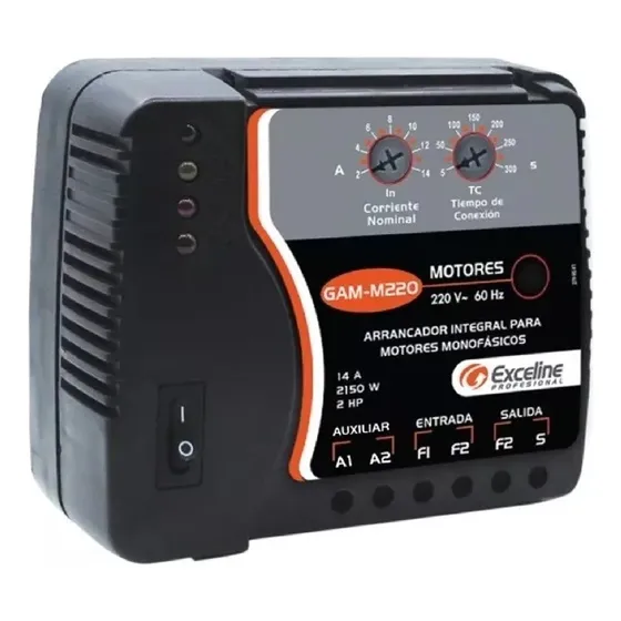 Protector Rele Motores Monofasicos Bornera 220v 2hp Exceline