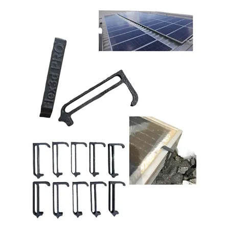 Clip Drenagem De Água Painel Solar Fotovoltaico 35mm - 20un Preto