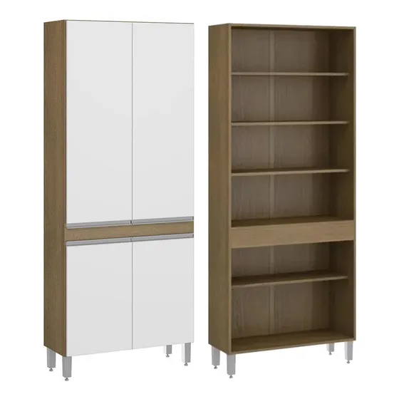 Mueble Auxiliar De Cocina Microondas Horno Alacena 4 Puertas