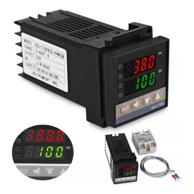 Termostato Controlador Temperatura Pid Rex-c100 0-400°c