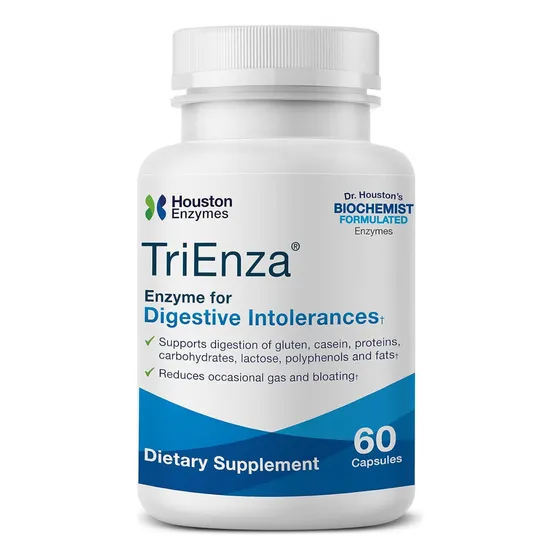 Houston Enzymes Trienza Enzimas Para Digestion 60 Capsulas Sabor Sin Sabor