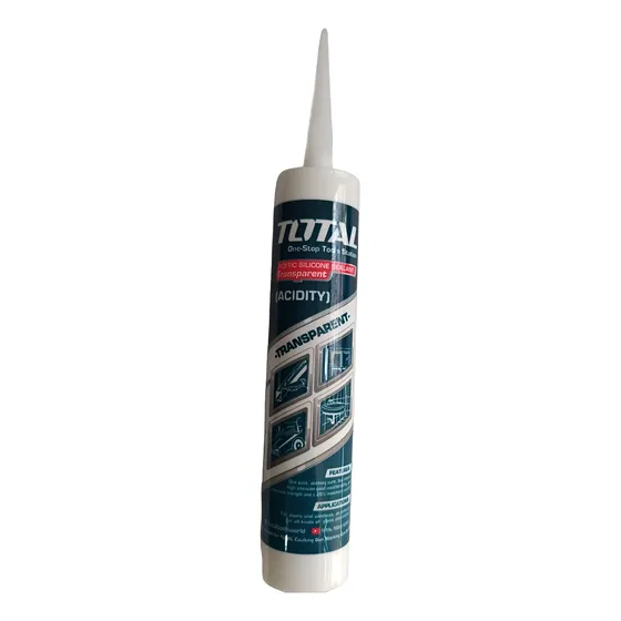 Silicón Transparente Cartucho 300ml Marca Total 