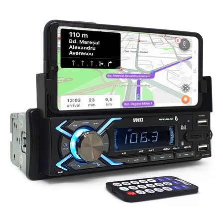 Rádio C/ Suporte Smartphone Fiesta 2003 Bluetooth Controle