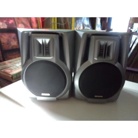 2 Caixa Som Aiwa Sx-ns202yl - Funcionando-(bem Conservada)