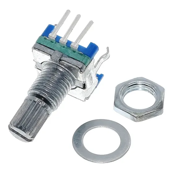 Potenciometro Rotativo Encoder 15mm Ec11 Com Chave