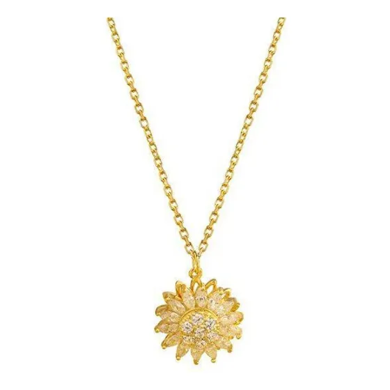 Collar Girasol Giratorio Mujer Alta Calidad