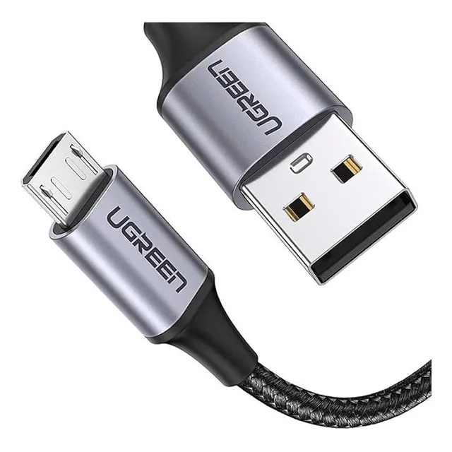 Cable Micro Usb 2.0 Nylon 3m Trenzado Aluminio Android Qc Pc