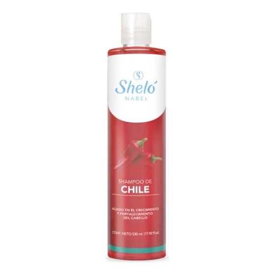 Shampoo Con Extracto De Chile Y Aloe Vera 530ml Shelo Nabel