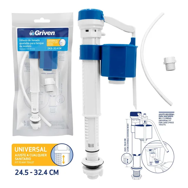 Surtidor Para Poceta Universal Altura Ajustable Griven 