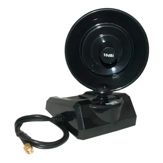 Antena Wireless Nisuta Ns-ani10p 2.4 Ghz Radar 10 Dbi Cable