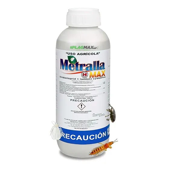 Insecticida Foliar Tridente Metralla Max 1l Lambda Cyalotrin