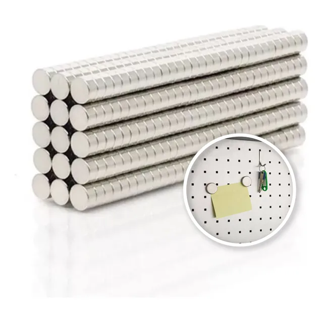 Imanes Niquelados Redondos Iman De Neodimio Super 4x2mm X50u