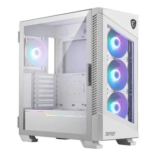 Gabinete Msi Mpg Velox 100r White Cristal Templado Color Blanco