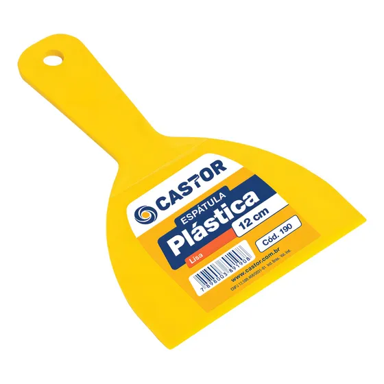 Espátula Multiuso De Plástico 12cm Lisa - Castor