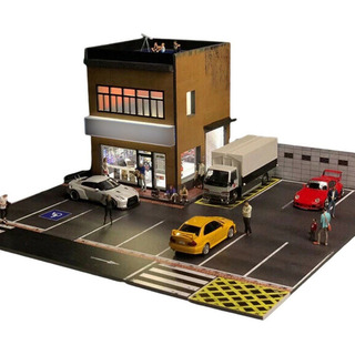 M Diorama Led G-fans Modelo 1:64 Para Construcción De M Diorama Led G-fans Modelo 1:64 Para Construcción De
