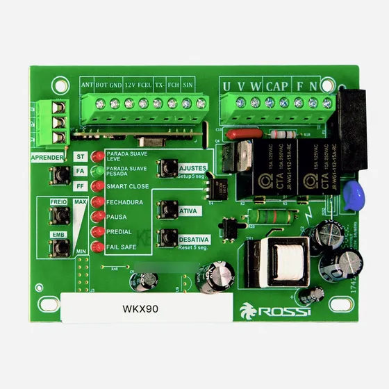 Placa Motor Rossi Portão Eletrônico Basculante Wkx90