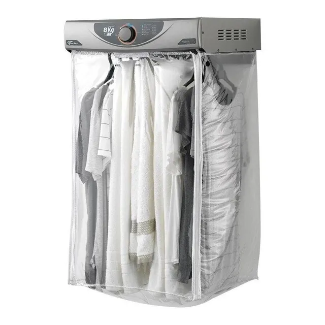 Secadora de roupa Fischer 8kg suspensa silver cinza
