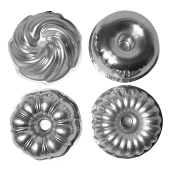 Molde Aluminio Forma Kit Mini Variados 4 Pzas C1424 Caparroz